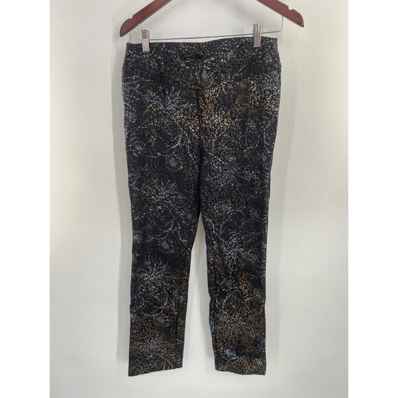 SOFT SURROUNDING PULL ON METALLIC ANIMAL FLORAL PRINT SIZE MEDIUM - Picture 1 of 5